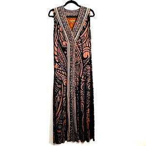Soft Surroundings Surplice V-Neck Sleeveless Maxi Dress